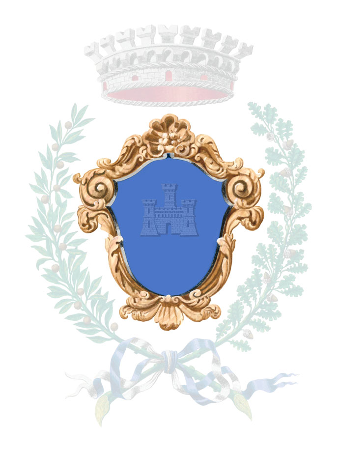 Scudo sagomato con cornice barocca